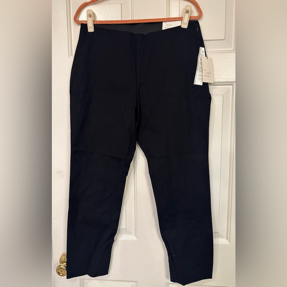 A New Day Black Side-Zip Ankle Pants